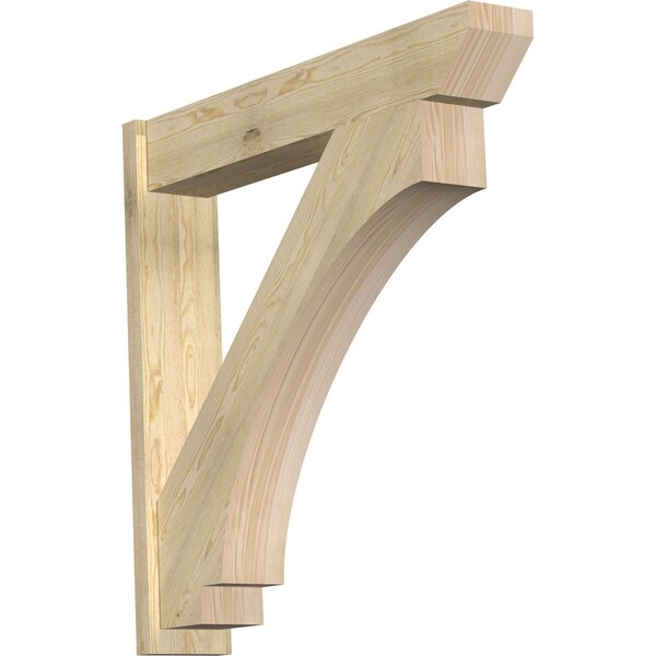 Ekena Millwork Imperial Slat Rough Sawn Outlooker, Douglas Fir, 8"W x 44"D x 44"H OUT08X44X44IMP06RDF - main